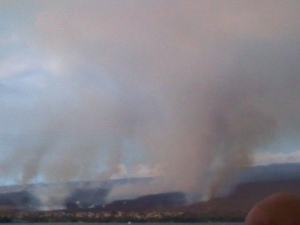 Kaunakakai Fire. Photo Courtesy County of Maui.